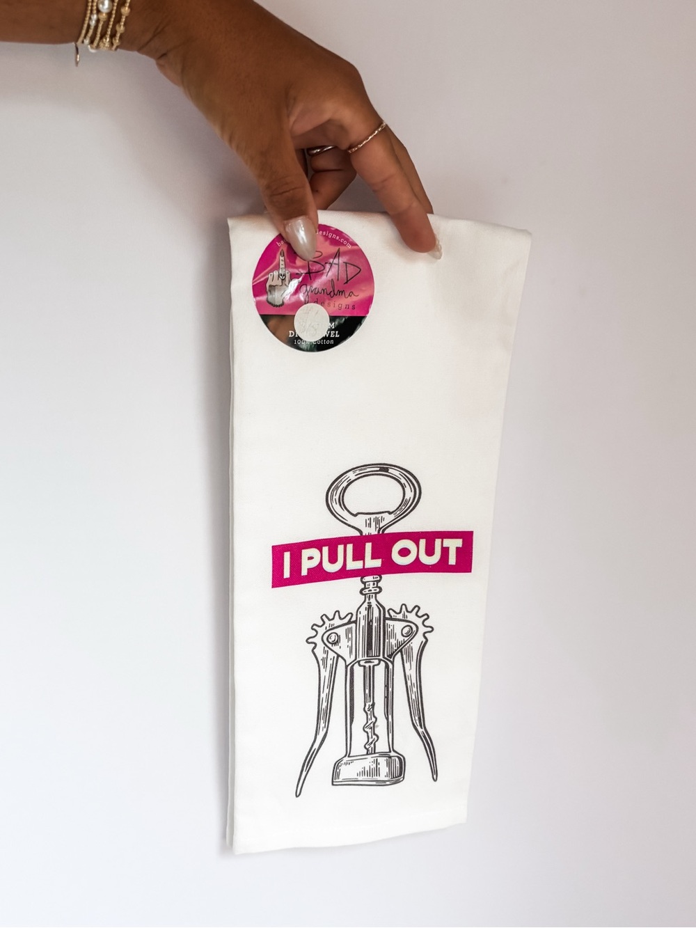 Funny kitchen towel decor